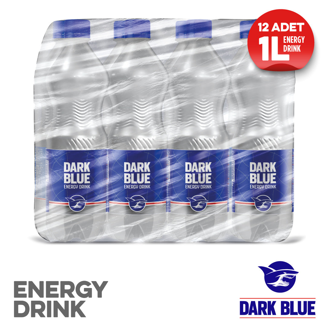 Dark Blue Enerji İçeceği, 1 lt (12'li Paket, 12 adet x 1 lt)