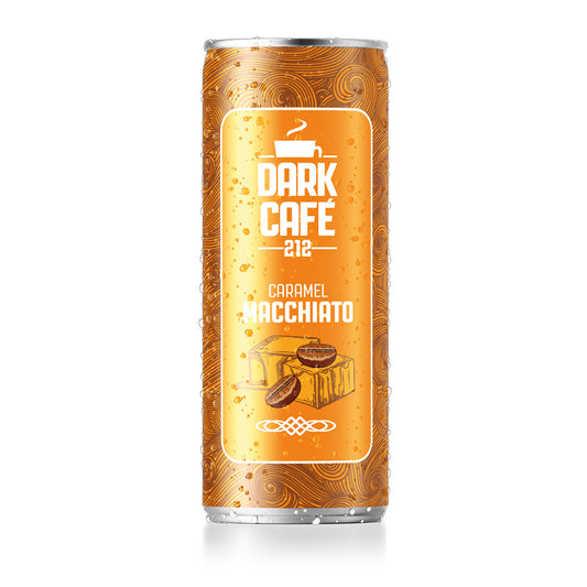 Dark Café 212, Soğuk Kahve, Caramel Macchiato, 250 ml (12'li Paket, 12 adet x 250 ml)